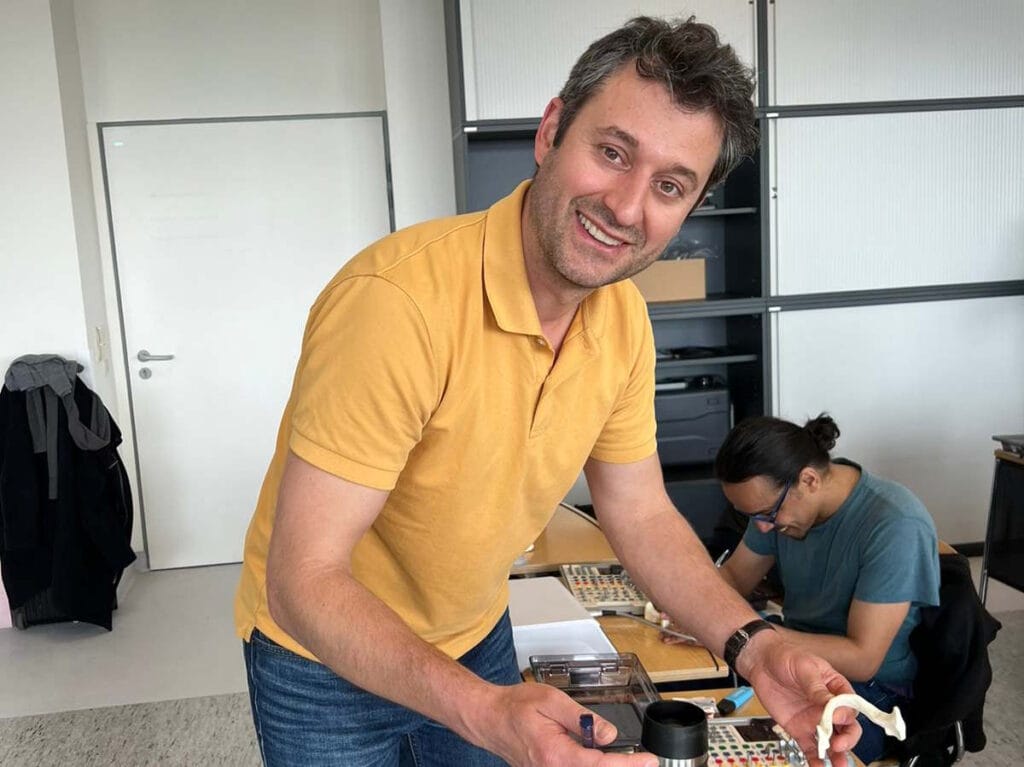 Prof Mehl teaching at Christian-Albrechts-University, Kiel